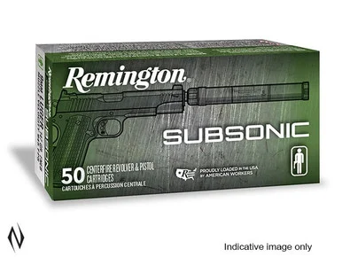 REMINGTON 45 ACP 230GR FNEB SUBSONIC 50 PK