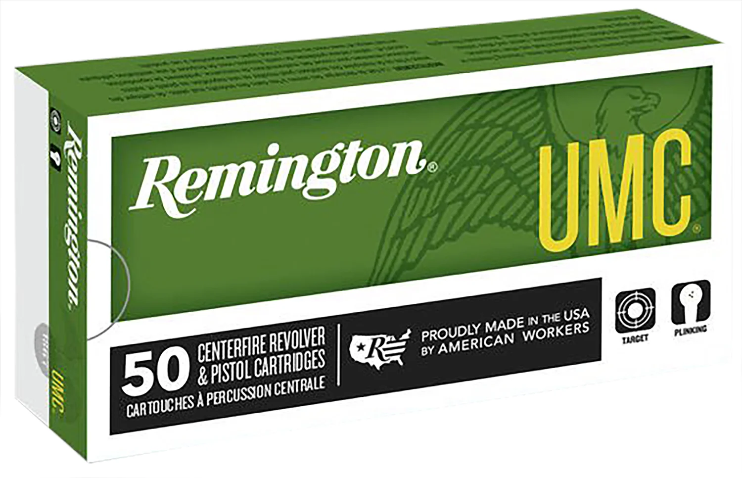 Remington Ammunition 23718 UMC9mm Luger 124 gr Full Metal Jacket 50 Per Box/ 10 Case