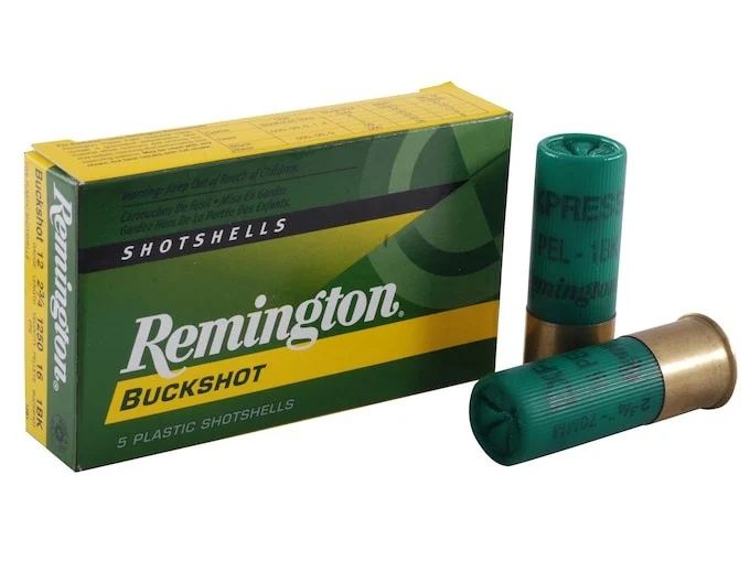 Remington Express Ammunition 12 Gauge 2-3/4″ #1 Buckshot 16 Pellets