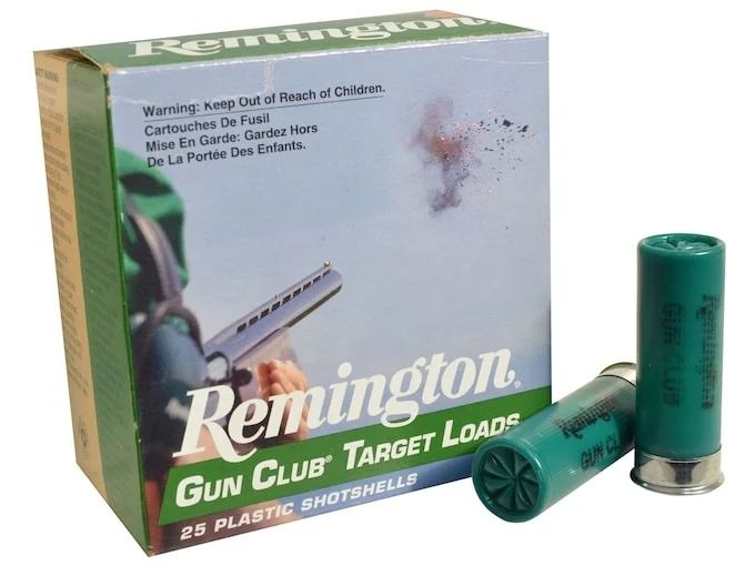Remington Gun Club Target Ammunition 12 Gauge 2-3/4″ 1-1/8 oz #9 Shot