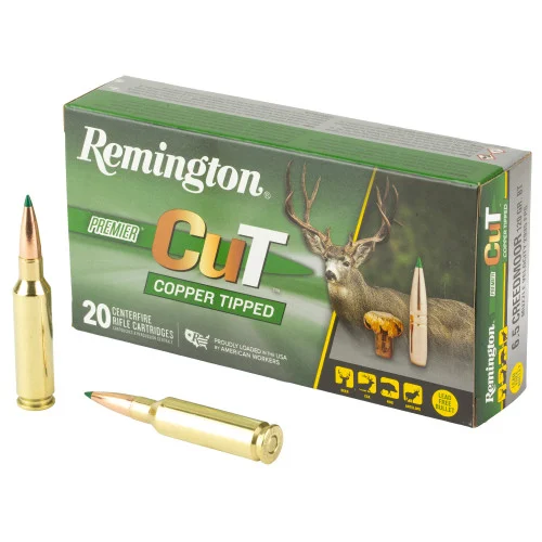 Remington Premier CuT 6.5 Creedmoor, 120gr, Copper Tipped, 20rd Box