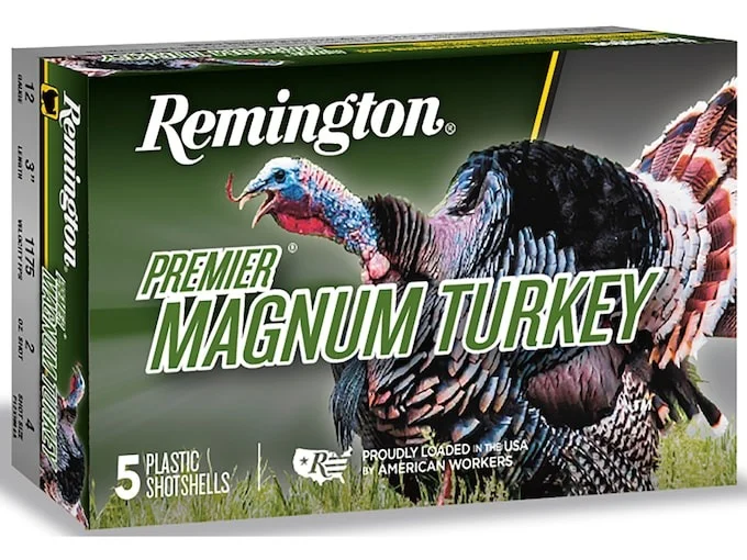 Remington Premier Magnum Turkey Ammunition 12 Gauge 3″ #4 Copper Plated Shot