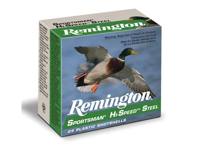 Remington Sportsman Hi-Speed Ammunition 12 Gauge 3″ 1-1/8 oz BB Non-Toxic Steel Shot
