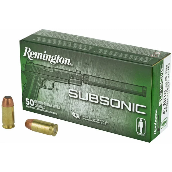 REMINGTON SUBSONIC 45ACP 230GR 50RD