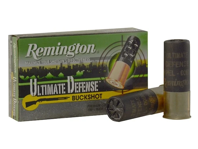 Remington Ultimate Defense Ammunition 12 Gauge 2-3/4″ 00 Buckshot 9 Pellets