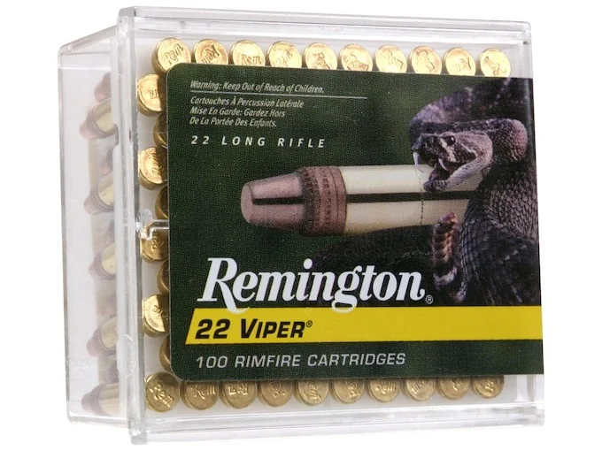 Remington Viper Hyper Velocity Ammunition 22 Long Rifle 36 Grain Plated Truncated Cone