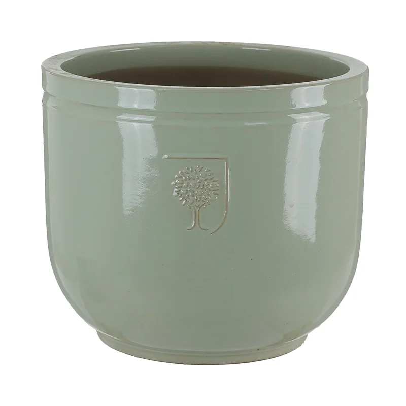 RHS HARLOW LOW JAR Mint Green 37CM
