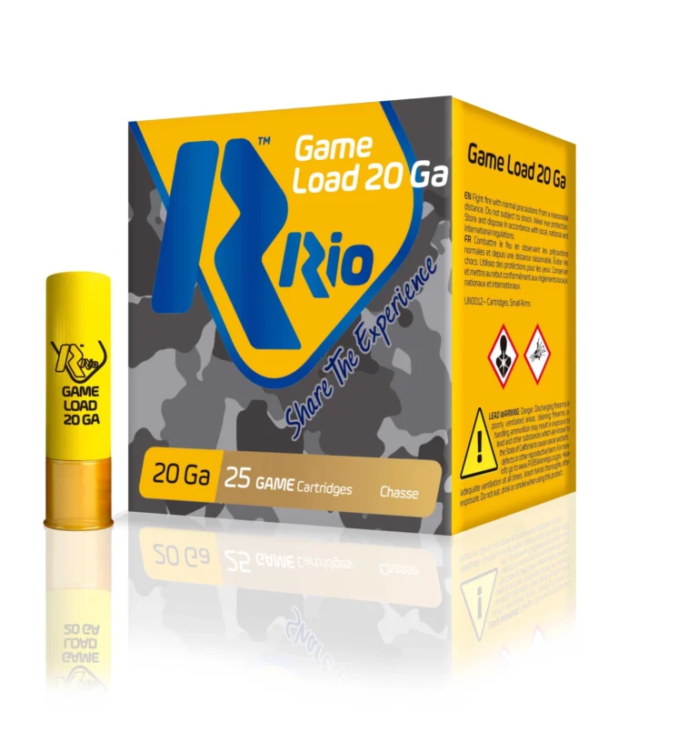 Rio Field Shotshells 20 ga 2 3/4″ 2 3/4 dr 1 oz #7.5 1250 fps 25/ct