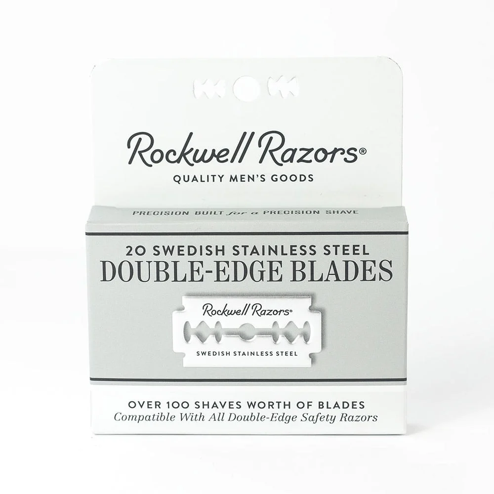 Rockwell Double Edge Razor Blades, 20 Pack