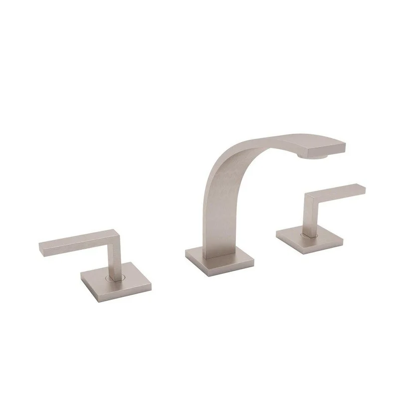 ROHL Wave Two Handle Widespread Bathroom Sink Faucet in Satin Nickel | Ferguson