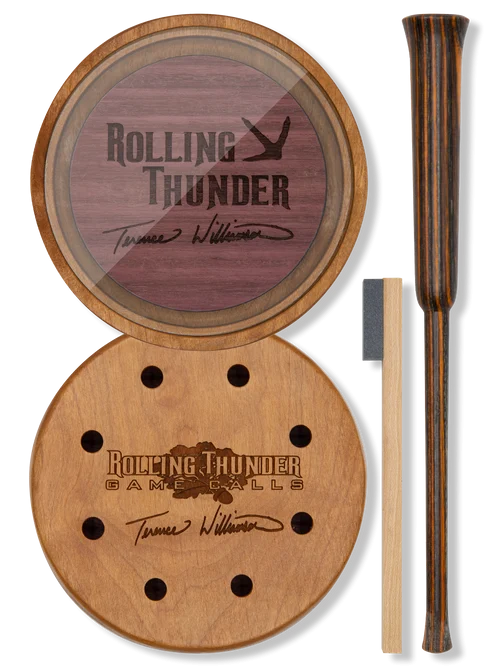 Rolling Thunder Game Call Terence Williamson Pot Calls & Strikers Attracts Turkey Species