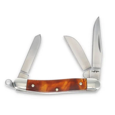 Rough Ryder Tortoiseshell Stockman Horseshoe Folding Knife RR812