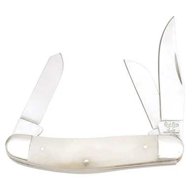 Rough Ryder White Smooth Bone Sowbelly Folding Knife RR130