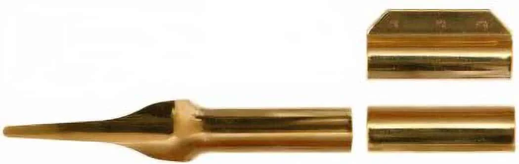 Round Full Stock Thimble Set – Cut Tang – Plain – 5/16in – Brass
