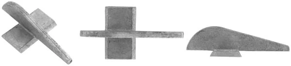 Rounded Blade Front Sight,.075" thick blade, 1/16" thick base, wax cast steel
