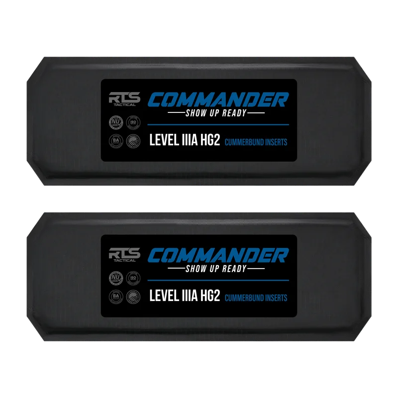 RTS Tactical Commander Soft Armor NIJ 0101.06 Level IIIA (HG2) Cummerbund Inserts