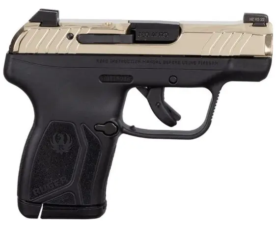 Ruger LCP MAX .380 ACP Black Slide / Champagne Frame 2.8″ Barrel 10+1 Rounds – 13744