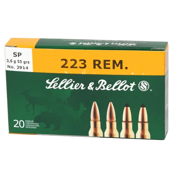 S&B 223REM 55GR SP 20RD