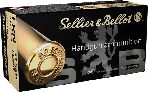 S&B 32 S&W LONG 100GR LEAD-RN 50RD