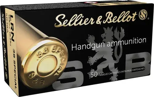 S&B 38 SPECIAL 158GR LEAD-RN 50RD