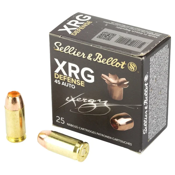 S&B 45ACP 165GR XRG 25RD