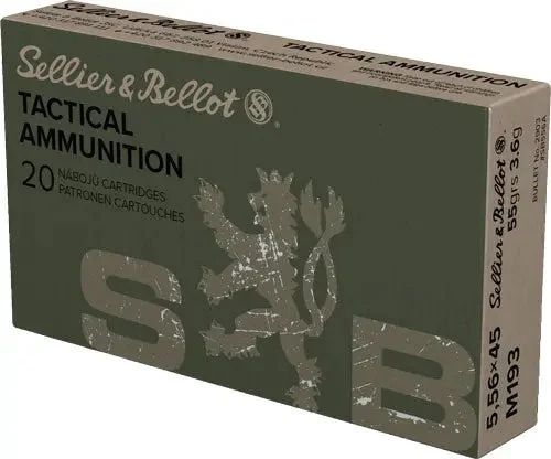 S&B 5.56X45(M193) 55GR FMJ-BT 20RD