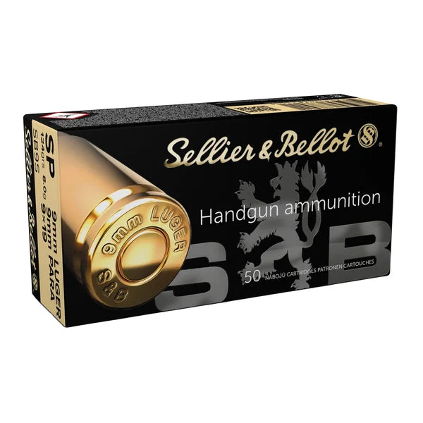 S&B 9MM 124GR SP 50RD