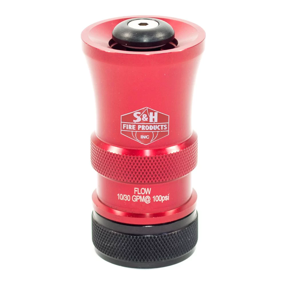 S&H Fire Products 1″ Bumperless Dual Range Nozzle