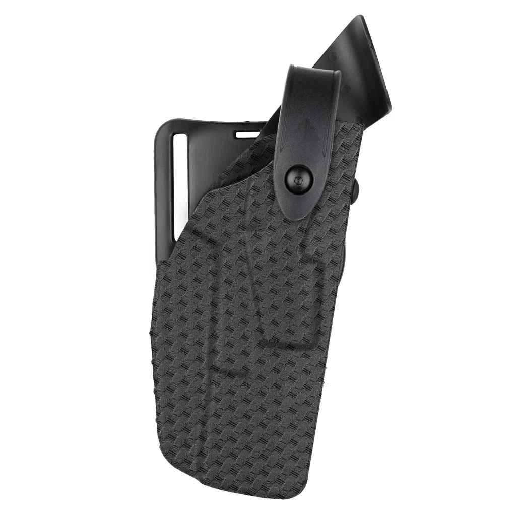 Safariland 7TS ALS/SLS Level III Retention Holster Mid-Ride, Left Hand, SafariSeven Basketweave Blk Fits: Glock 19/23 with Streamlight TLR-7, TLR-8, Surefire XC-1, XC-2, OR Inforce APLc