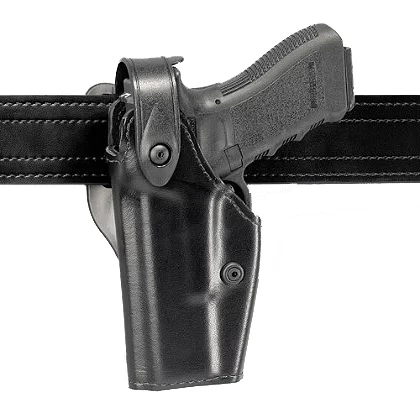Safariland Level II Retention Duty Holster Mid-Ride, Left Hand, Plain Black, Nylon Fits: Sig P250 9mm, .40 4.7″ Barrel