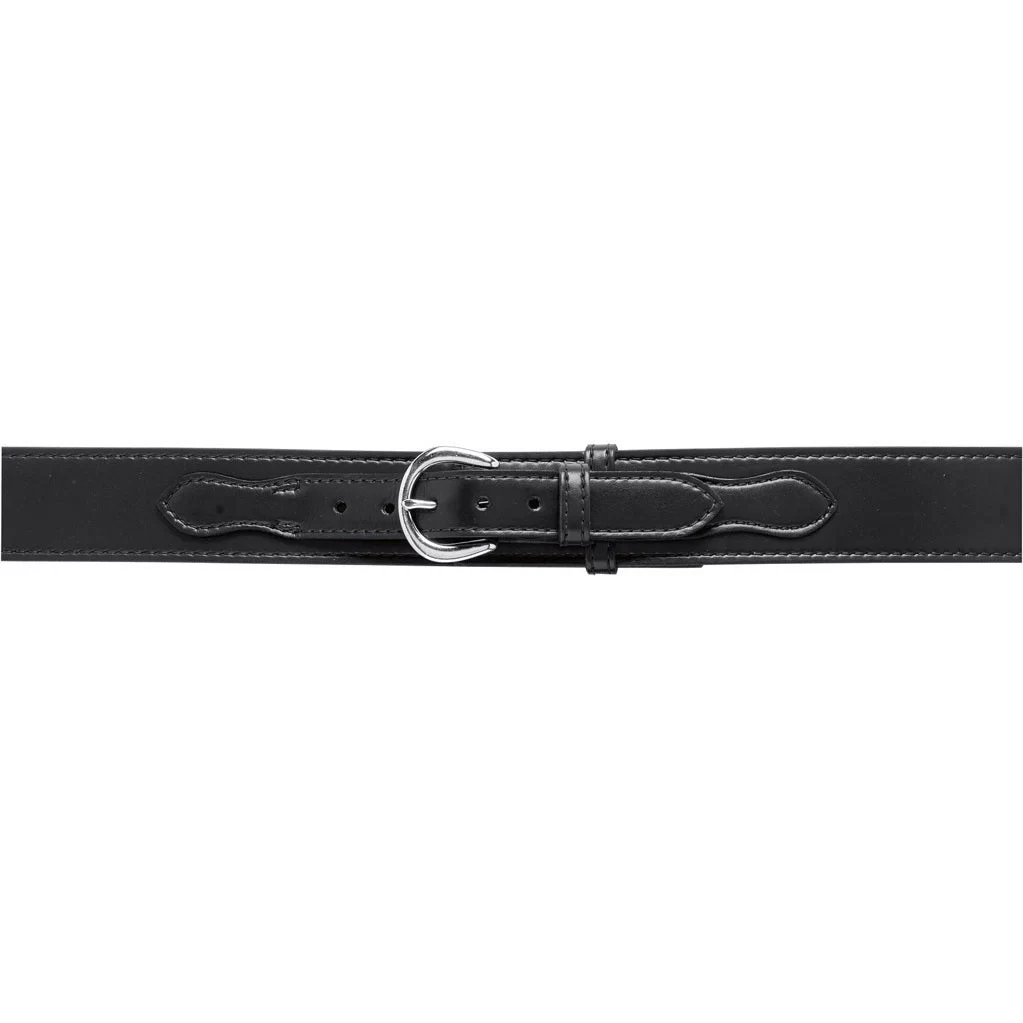 Safariland Model 146 Border Patrol Duty Belt with Chrome Buckle 2.25, Plain Finish, Black, Size: 38
