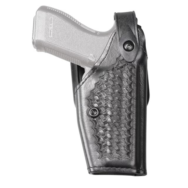 Safariland – Model 6280 Level II Holster Mid-Ride Duty Basket Weave Black Right Hand Fits – Springfield: Operator; 1911-A1 Model PX9105L w/ Streamlight M6 or M3 5″ BBL