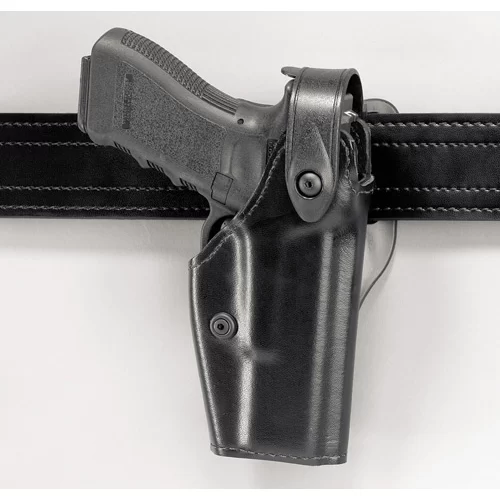 Safariland – Model 6280 Level II Holster Mid-Ride Duty Plain Black Right Hand Fits – SIG: P220S, P220R, P226S, P226SO, P226R w/ Accessory rails and M3/M6 ITI Tactical Illuminator Light 4.41″ BBL