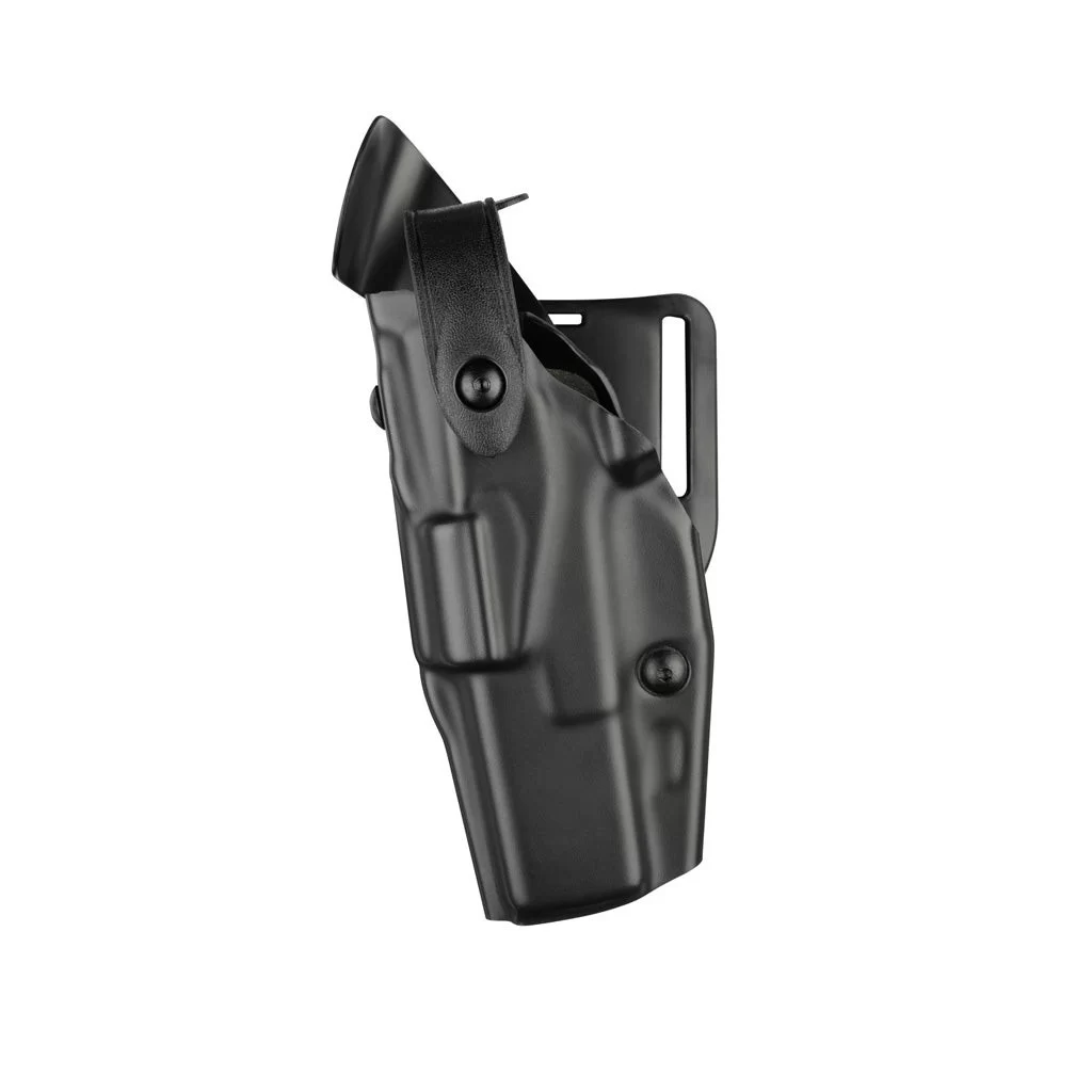 Safariland Model 6360 ALS Level III Holster Plain Black, Mid-Ride Belt Loop, Left Hand Fits – Glock 34, 35 w/ITI M3, TLR-1, Surefire X200/X300, 5.32″ BBL