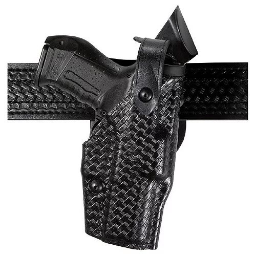 Safariland – Model 6360, Level III Retention Holster, Glock 19, 23, w/ITI M3, TLR-1, Insigh XTI Procyon, SureFire, X200/X300, 4″ Barrel, STX Basket, Black, No Hood
