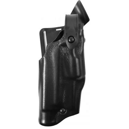 Safariland Model 6360, Level III Retention Plain Black, Mid-Ride Belt Loop, Right Hand Fits – S&W M&P 9mm, 40 w/ ITI M3, TLR-1, Surefire X200/X300 4.25″ BBL