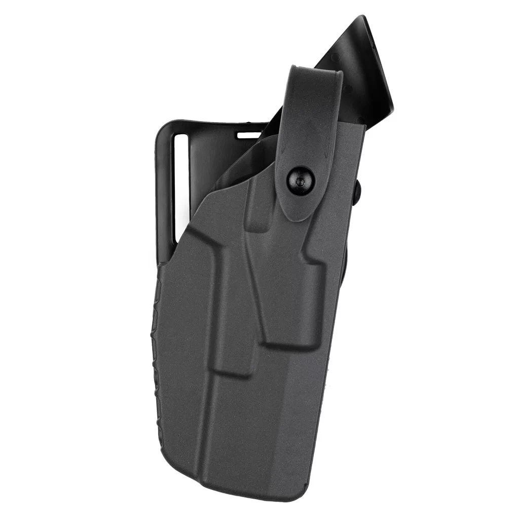 Safariland Model 7360 7TS ALS Level III Retention Mid-Ride Holster, Right Hand, SafariSeven, Plain Black