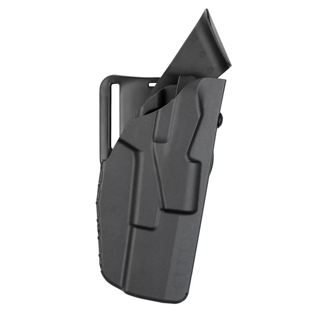 Safariland Model 7390 7TS ALS Mid Ride Duty Holster, Smith and Wesson M&P 2.0 9MM w/ Surefire X300U SafariSeven Plain Black, Right Hand