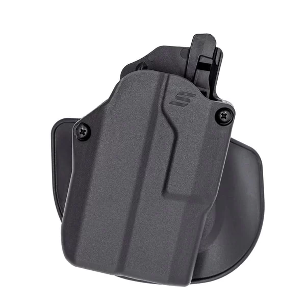 Safariland SOLIS OWB ALS Paddle and Belt Loop Concealment Holster, Glock 43X, 48 MOS with Glock GTL II, Surefire XC-1/2/3, Streamlight TLR-7HL-X SUB, or equivalent, Right Hand, SafariSeven Plain, Black