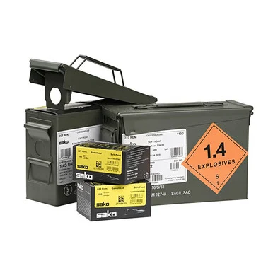 Sako 223REM 55gr Gamehead SP 600pc Ammo can