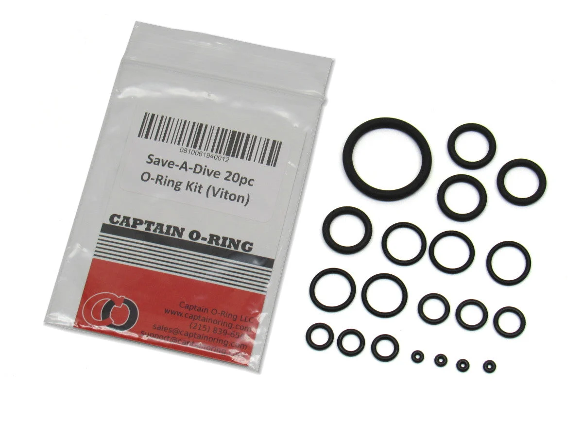 Save-A-Dive 20pc Scuba O-Ring Kit (Viton)