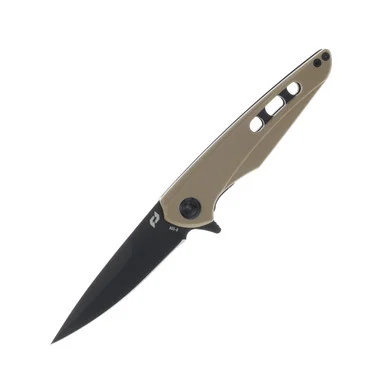Schrade Kinetic Folding Knife Tan 3.25in Spear Point Blade 1159316