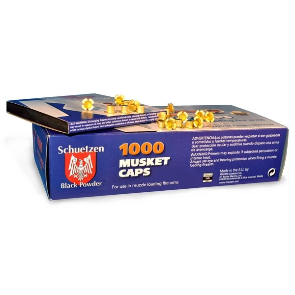 SCHUETZEN MUSKET CAPS 4-WING 1000/bx