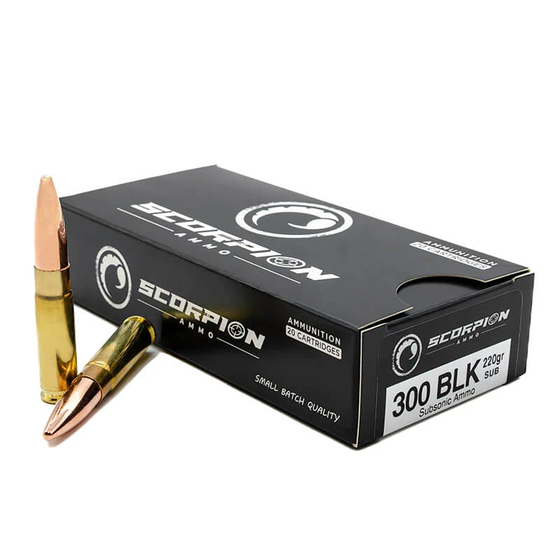 Scorpion 300 BLK 220 Gr Subsonic Ammo