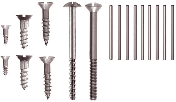 Screws & pins,complete set forH.E. Leman Indian Trade Rifle,unplated steel