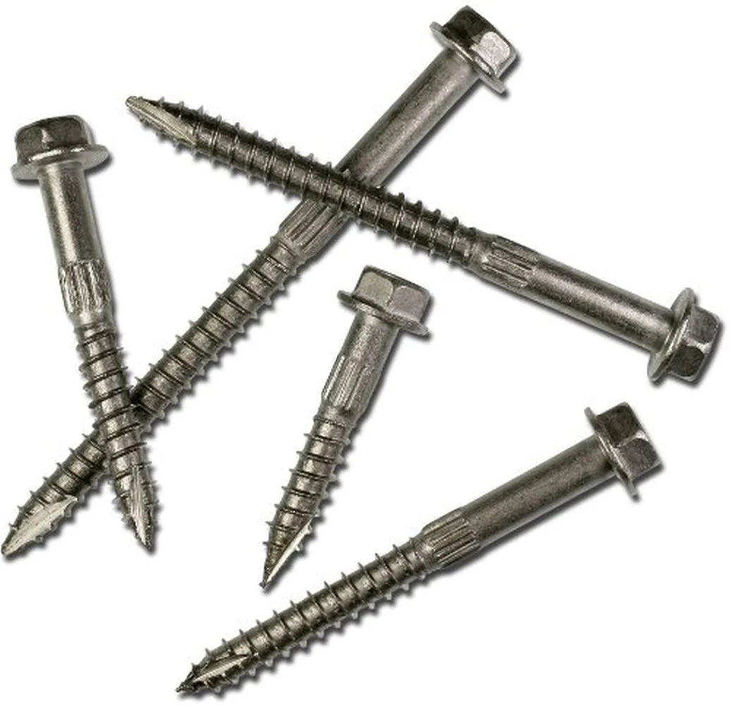 Simpson Strong-Tie SDS25600MB 1/4×6 Hex Drive Hex Head Double-Barrier Coating Steel Structural Screws, 100/Box