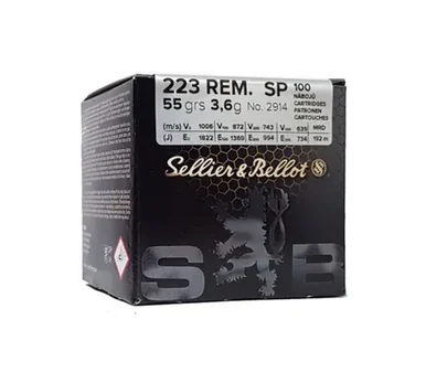 Sellier & Bellot 223REM 55gr SP 100Pk