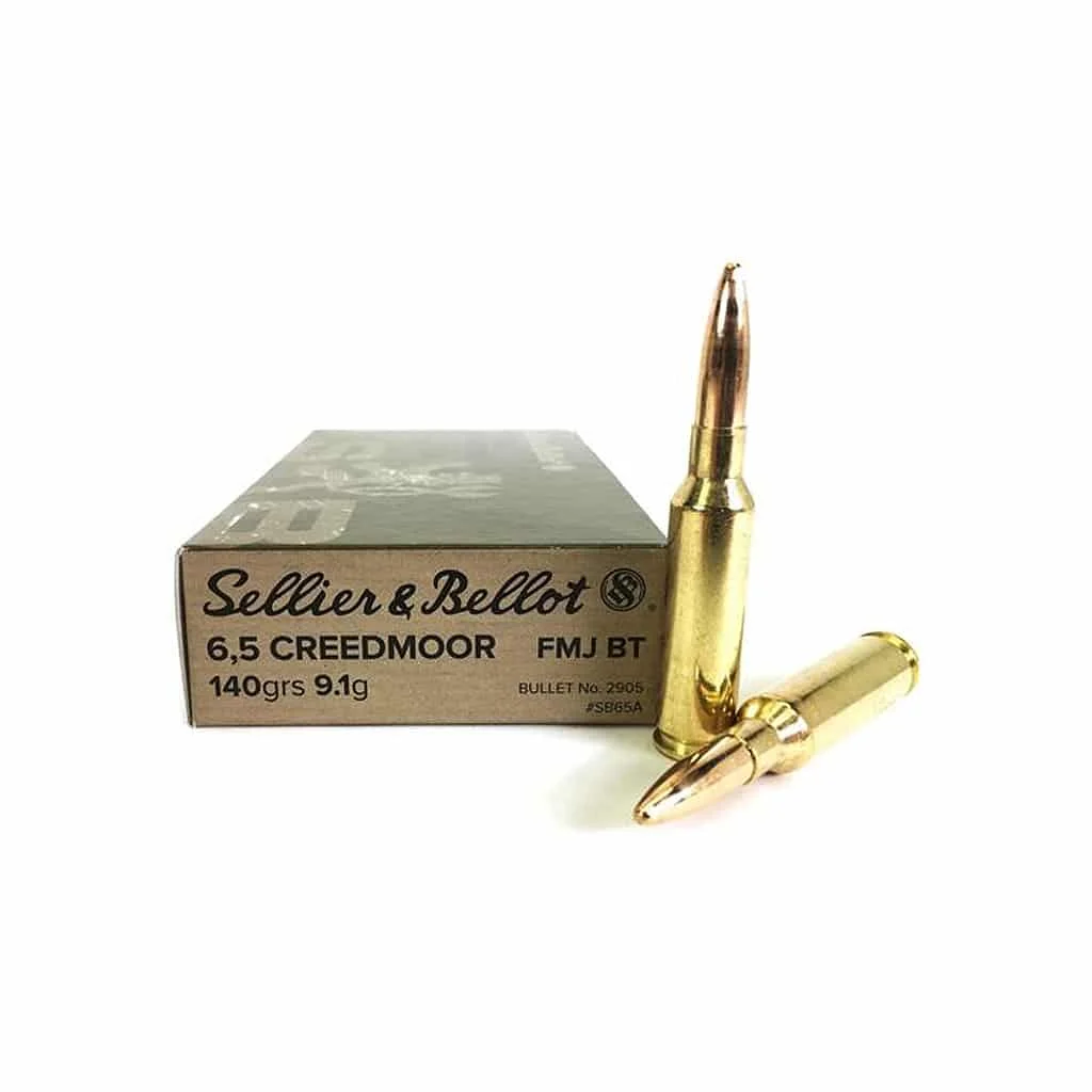 Sellier & Bellot 6.5 Creedmoor FMJ 140 gr – Precision Range Ammo | 500 Rounds