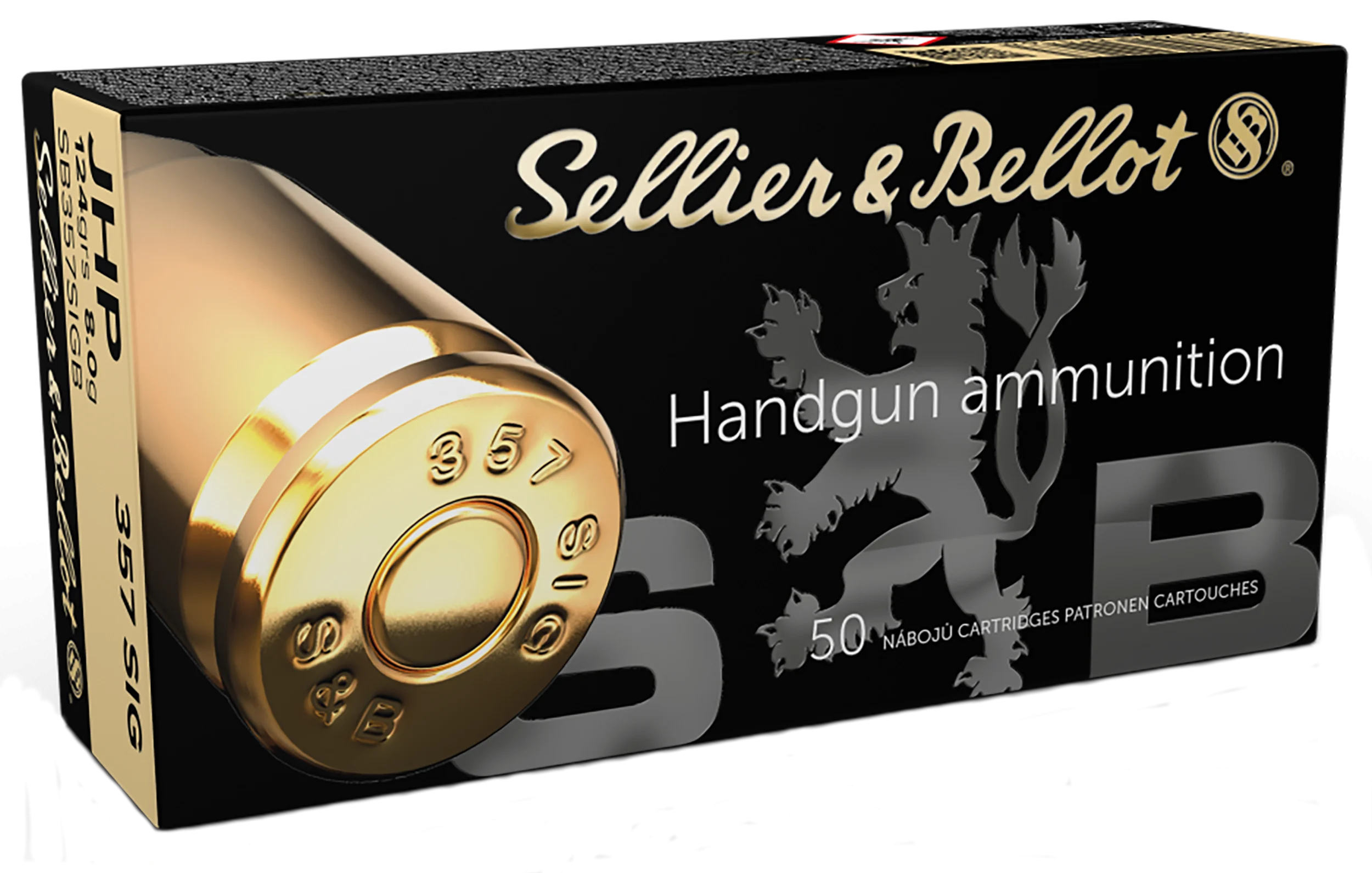 Sellier and Bellot Handgun .357 Sig 124 gr JHP ammo