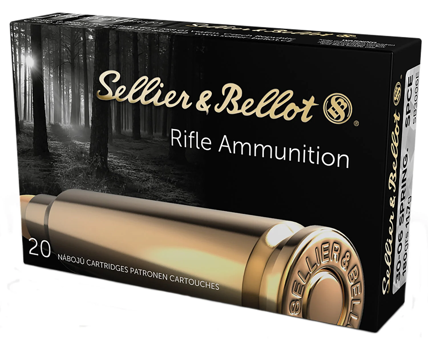 Sellier and Bellot Rifle .30-06 Springfield 180 gr JSP ammo